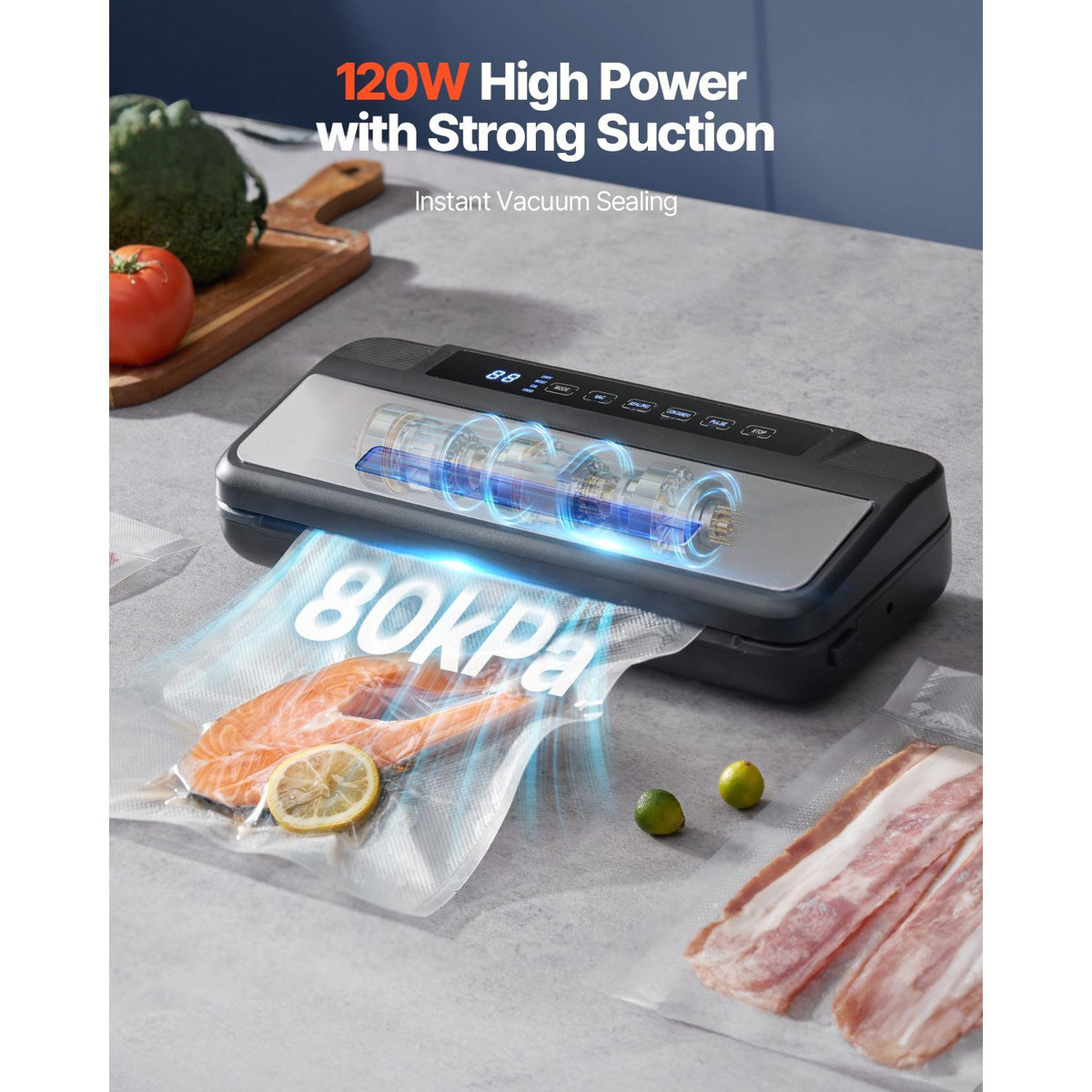 Compact Multi-Mode Food Vacuum Sealer