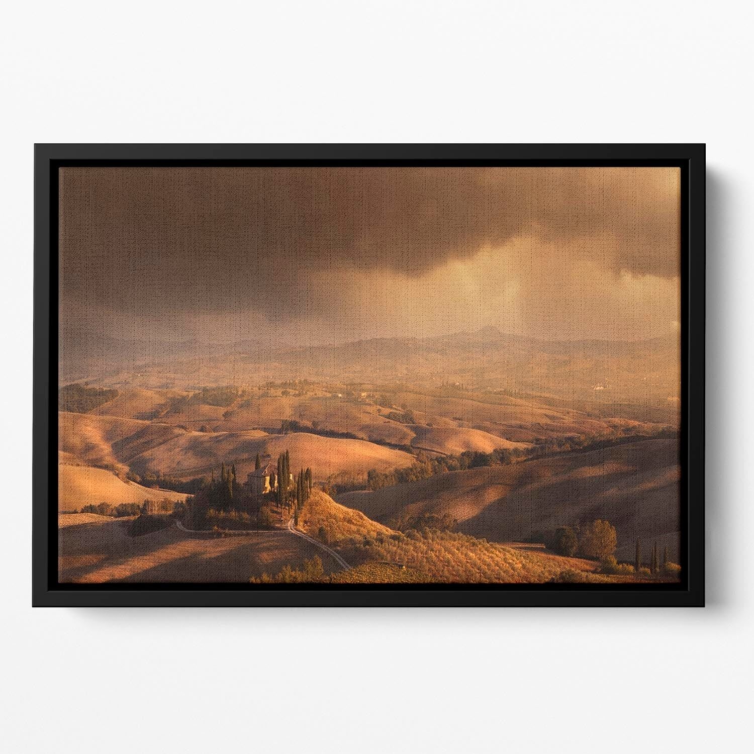 Val Orcia Floating Framed Canvas – Premium Art for a Timeless Ambiance