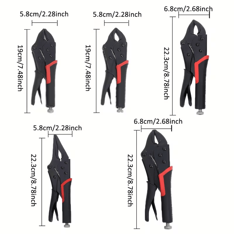 Multi-Purpose Locking Pliers with Adjustable Positioning