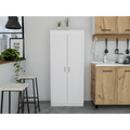 Varese Pantry Cabinet with Double Doors and Five Shelves