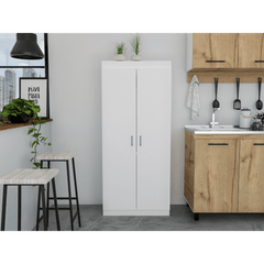 Varese Pantry Cabinet with Double Doors and Five Shelves