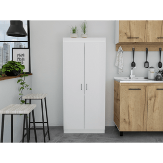 Varese Pantry Cabinet with Double Doors and Five Shelves