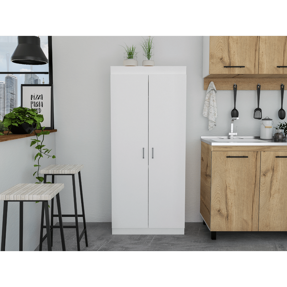 Varese Pantry Cabinet with Double Doors and Five Shelves