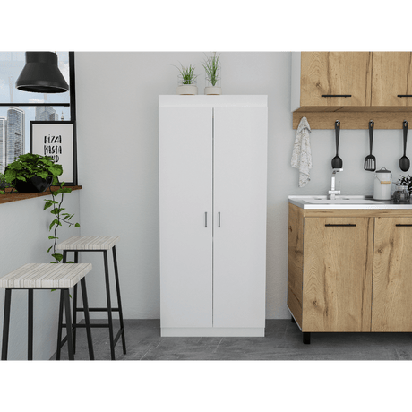 Varese Pantry Cabinet with Double Doors and Five Shelves