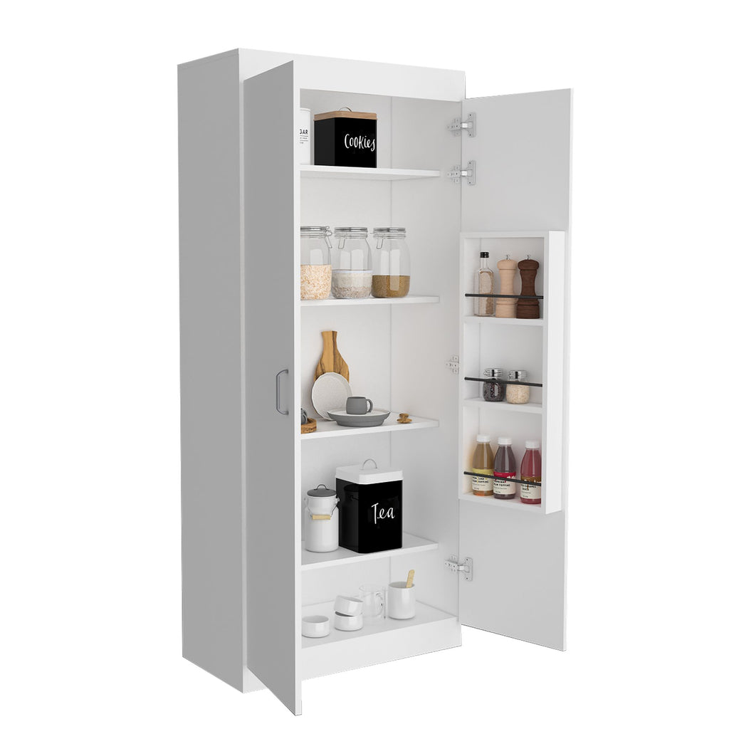 Varese Pantry Cabinet with Double Doors and Five Shelves