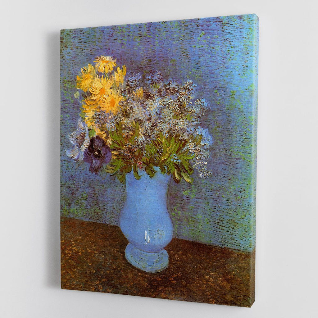 Van Gogh Vase with Lilacs, Daisies and Anemones Wall Art