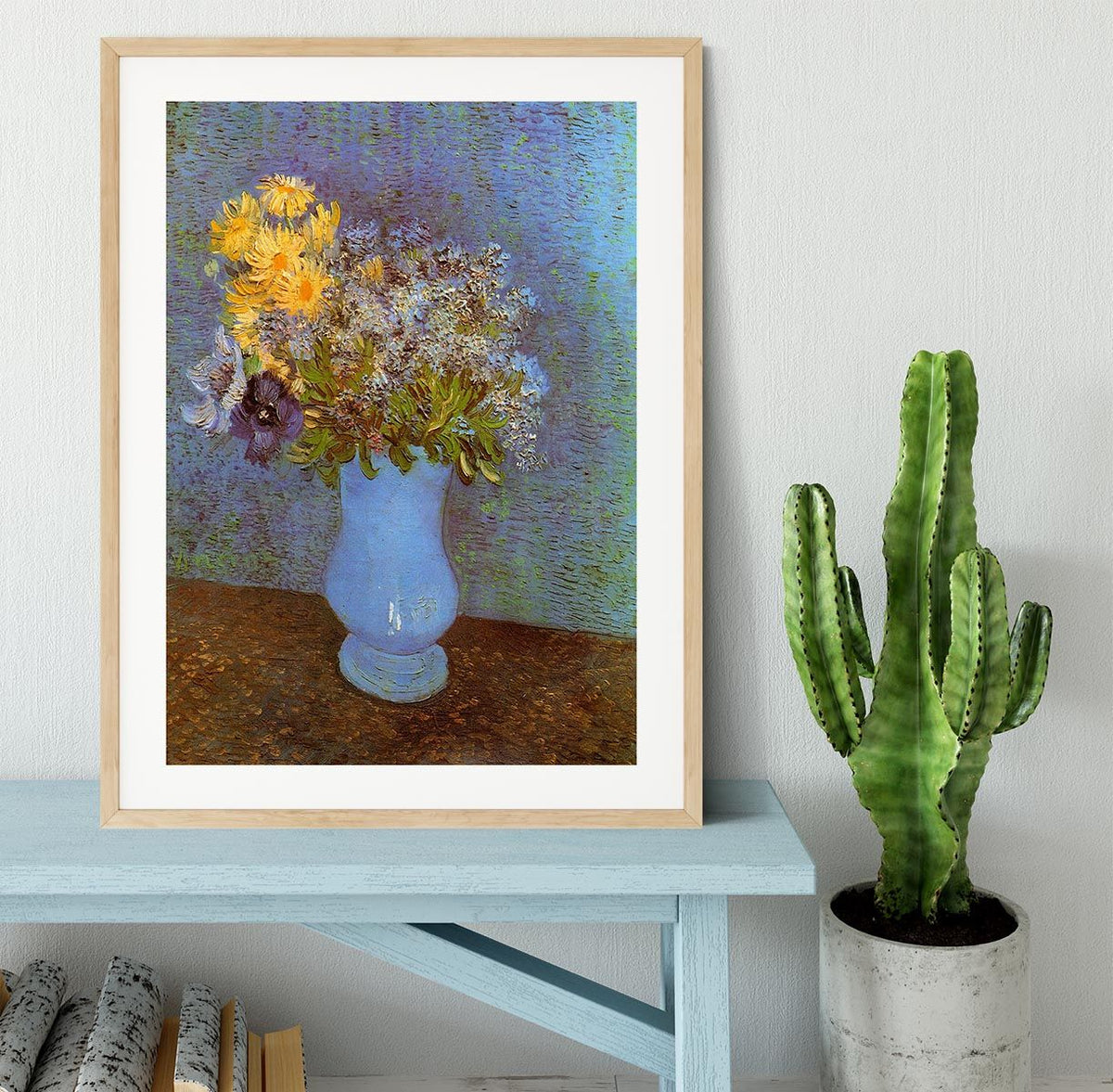 Van Gogh Lilacs, Daisies and Anemones Framed Print