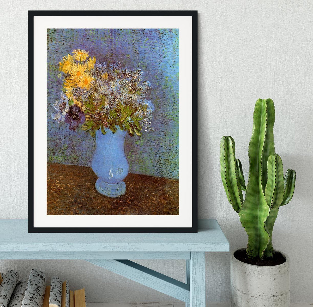 Van Gogh Lilacs, Daisies and Anemones Framed Print