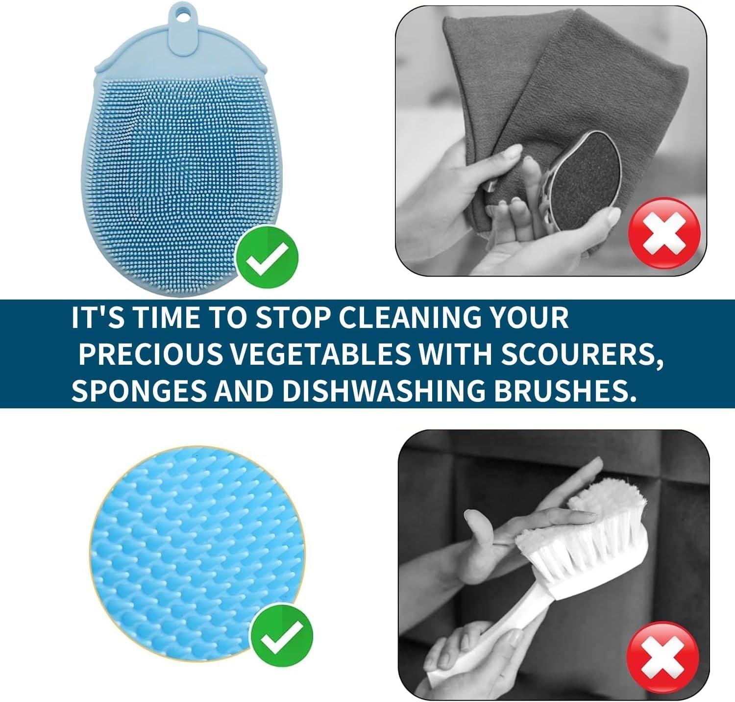 Everyday Vegetable and Potato Scrubbing Brush