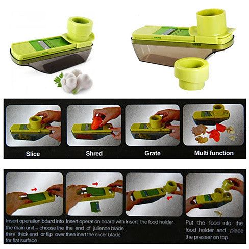 Compact Mini Grater and Vegetable Slicer