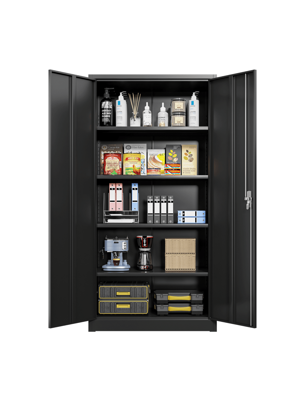 VERIPCO Tall Locking Storage Cabinet with Double Doors