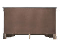 Verona Metallic Black Dresser with Embossed Details