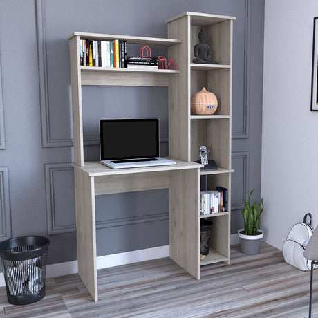 Versalles Writing Desk with Monitor Shelf and Open Cubbies