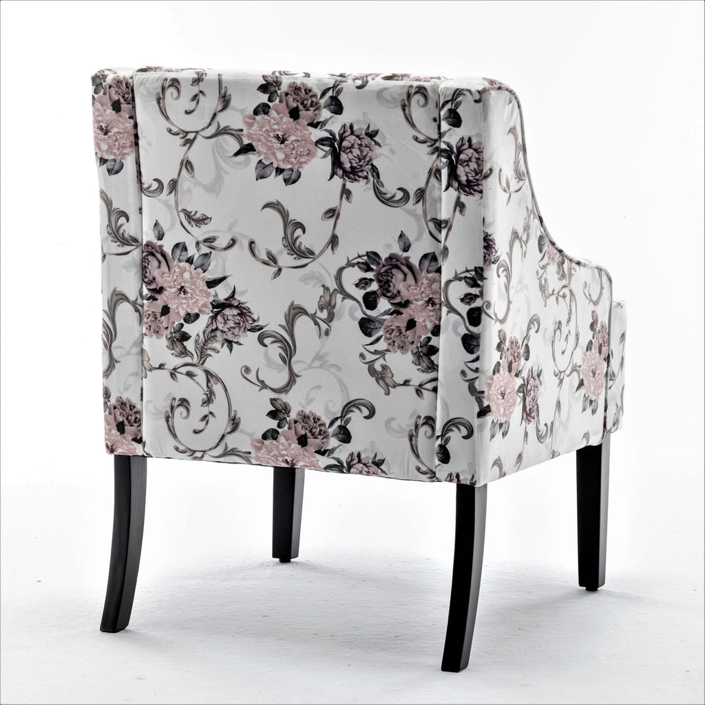 Versatile Upholstered Side Chair with Solid Wood Frame and Cushioned Comfort
