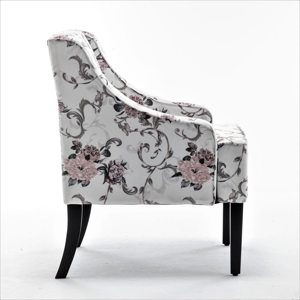 Versatile Upholstered Side Chair with Solid Wood Frame and Cushioned Comfort