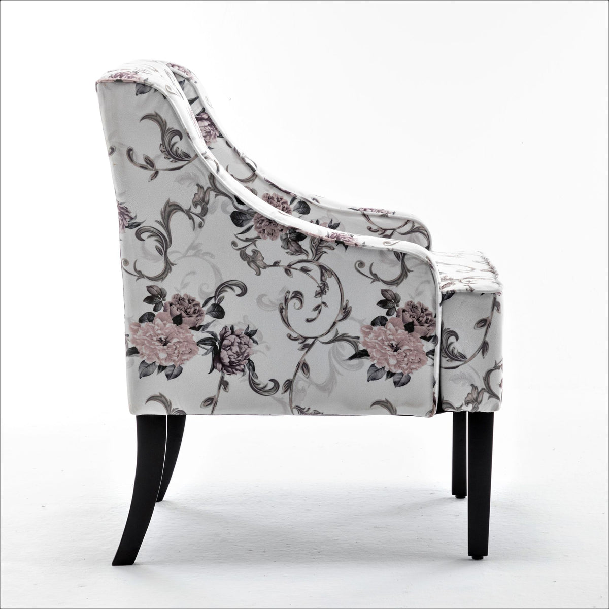 Versatile Upholstered Side Chair with Solid Wood Frame and Cushioned Comfort