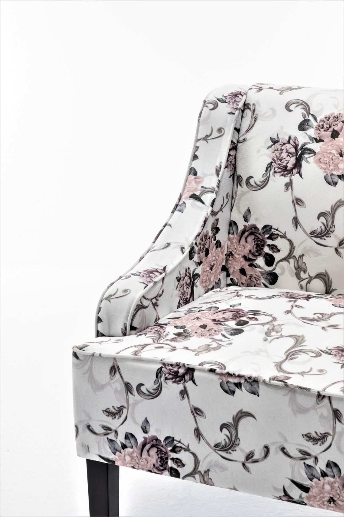 Versatile Upholstered Side Chair with Solid Wood Frame and Cushioned Comfort