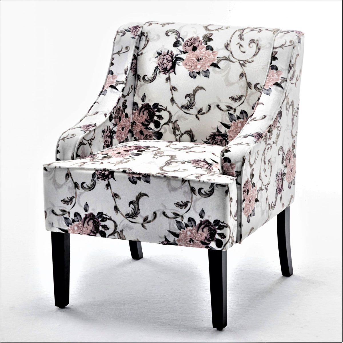 Versatile Upholstered Side Chair with Solid Wood Frame and Cushioned Comfort