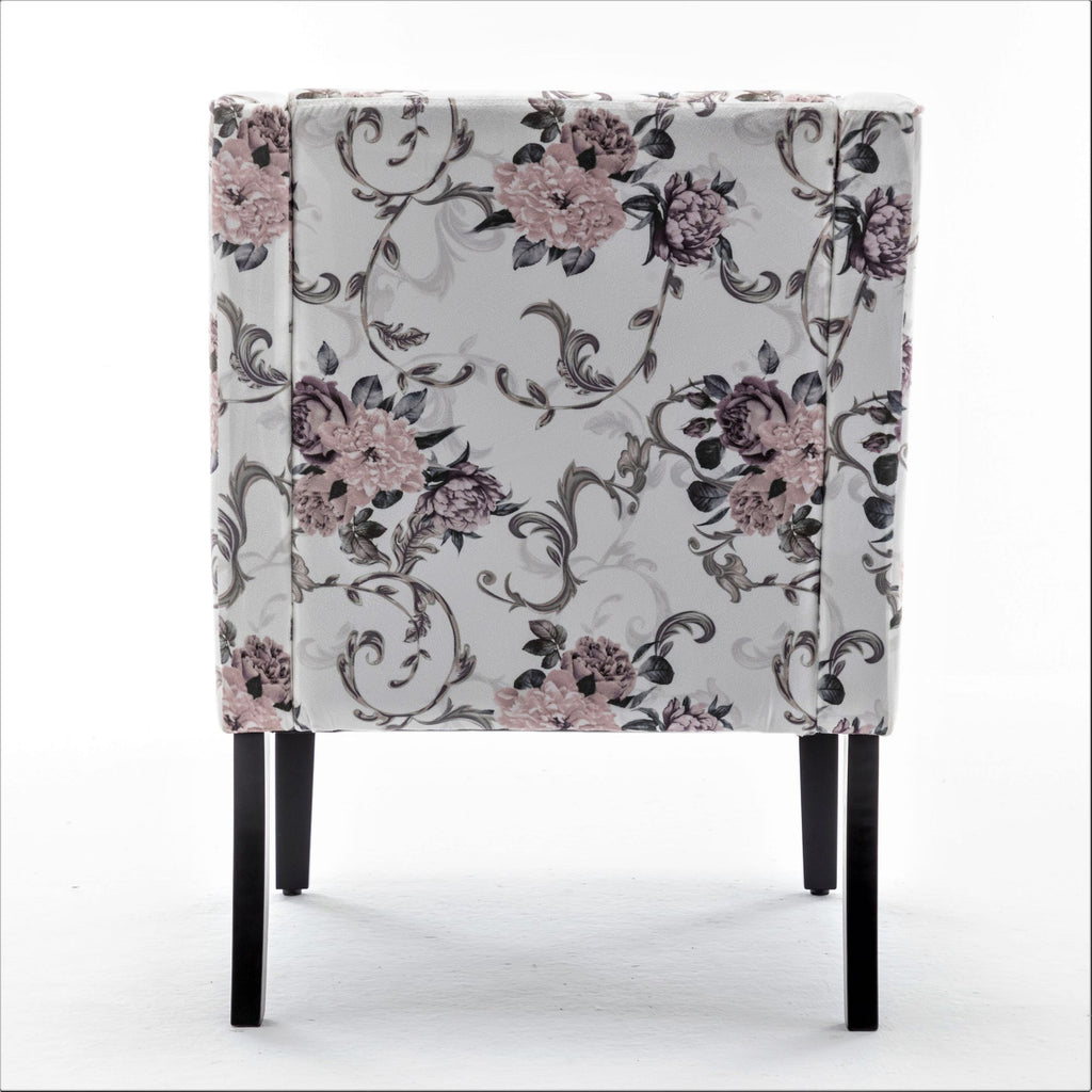 Versatile Upholstered Side Chair with Solid Wood Frame and Cushioned Comfort