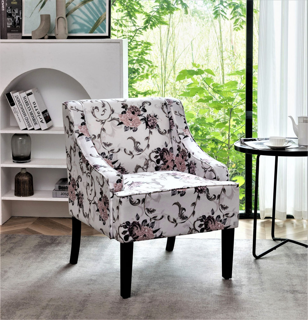 Versatile Upholstered Side Chair with Solid Wood Frame and Cushioned Comfort