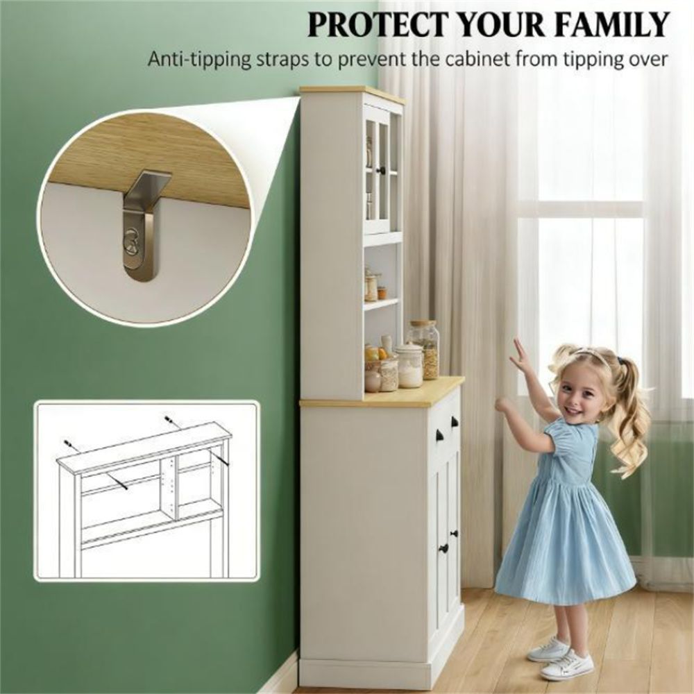 TidyCabinet Premium Vertical Cabinet with Drawers and Adjustable Shelves