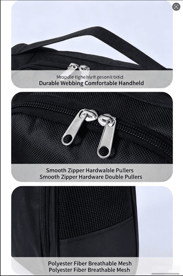 Vertical Travel Shoe Bag That Keeps Footwear Out of Your Clothes
