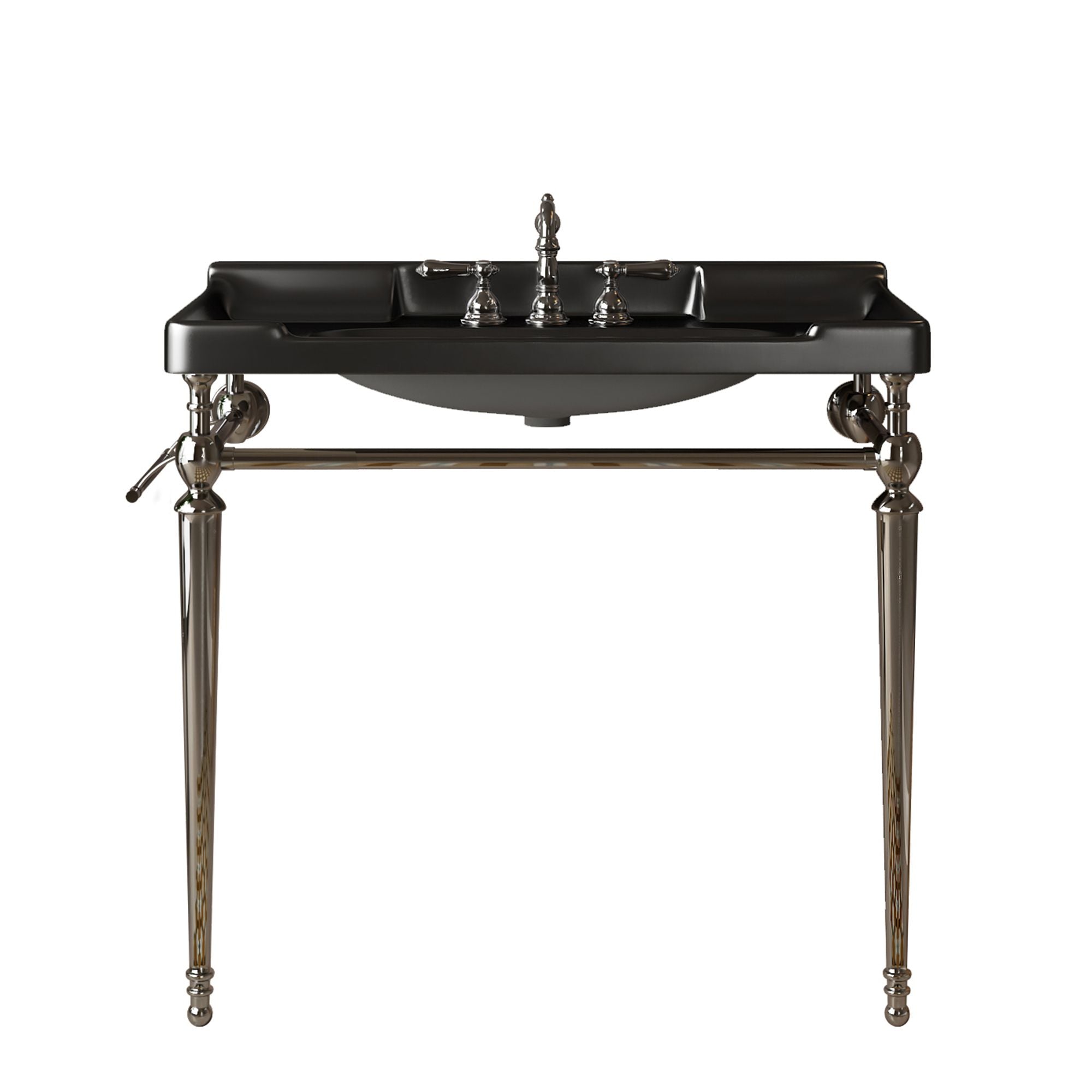 VICI Console Sink with Support Legs and Towel Bar