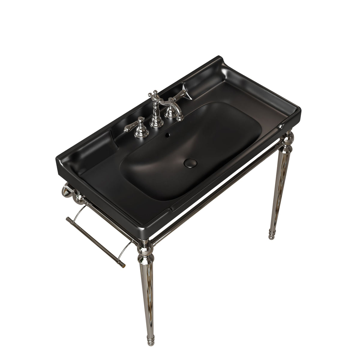VICI Console Sink with Support Legs and Towel Bar