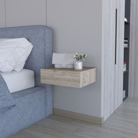 Vienna Floating Nightstand with Spacious Drawer