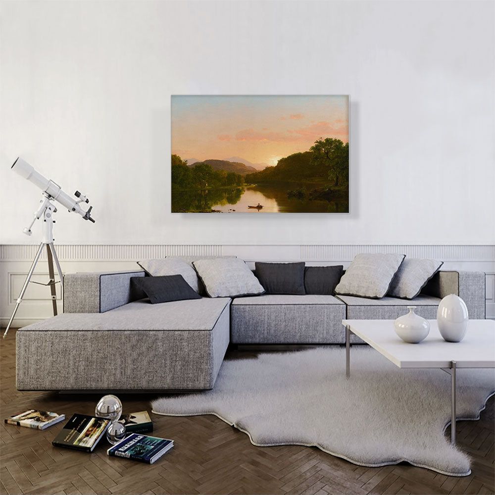 View in New England 1853 Canvas Wall Art