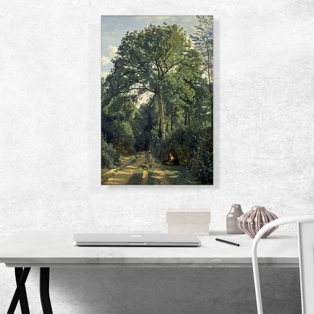 Ville d'Avray Entrance to the Wood 1825 – Premium Canvas Art