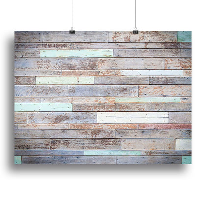 Vintage Wooden Wall Canvas Print or Poster – Add Timeless Charm to Your Space