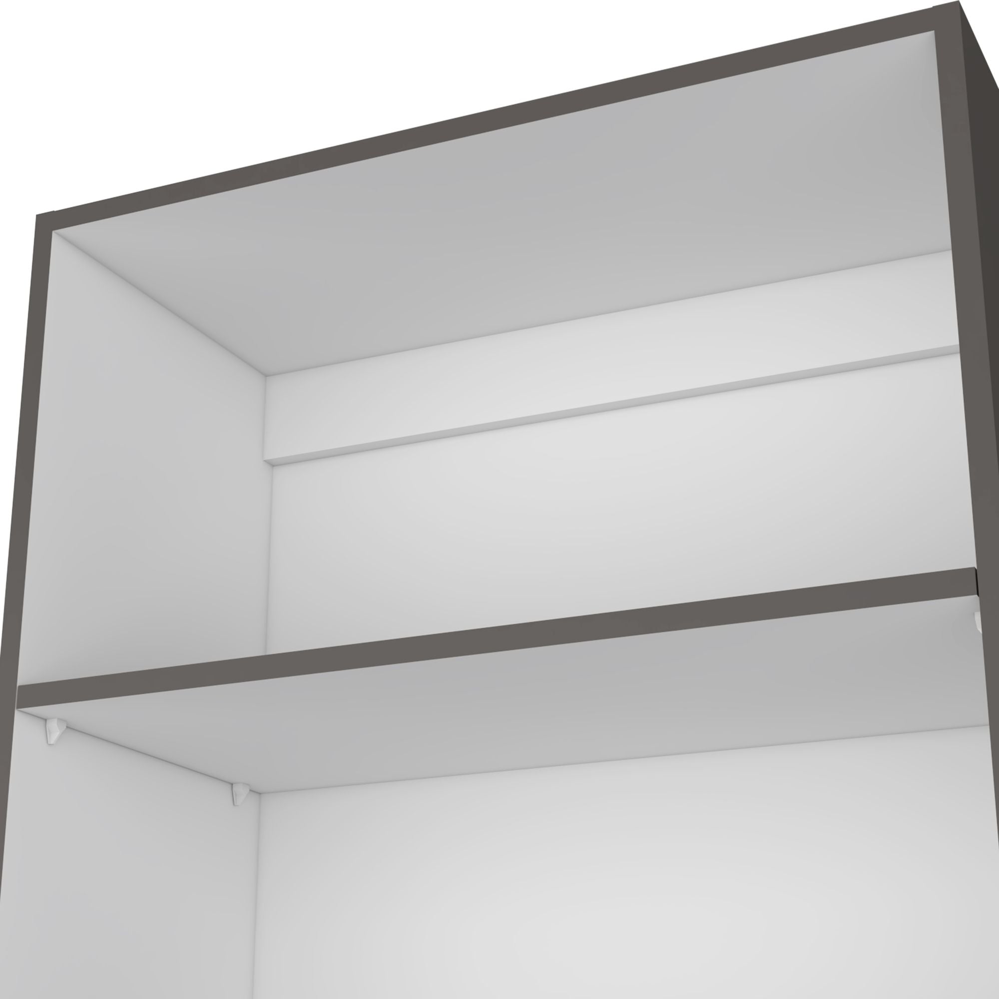 Vinton 4-Tier Bookcase with Modern Storage for Books and Decor, Matt Gray / White