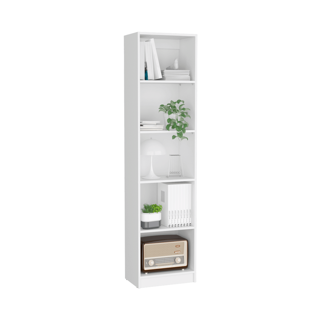 Vinton XS Bookcase – Compact 5-Shelf Bookshelf for Small Spaces