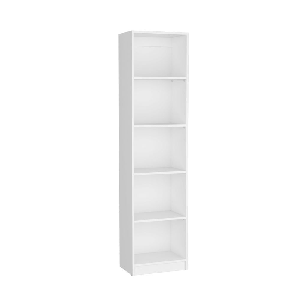 Vinton XS Bookcase – Compact 5-Shelf Bookshelf for Small Spaces