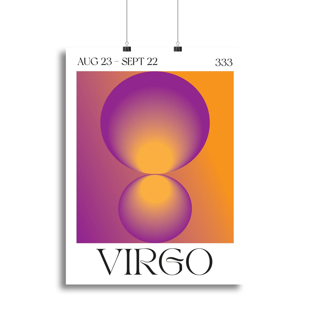 Virgo Zodiac Radiant Canvas Print or Poster
