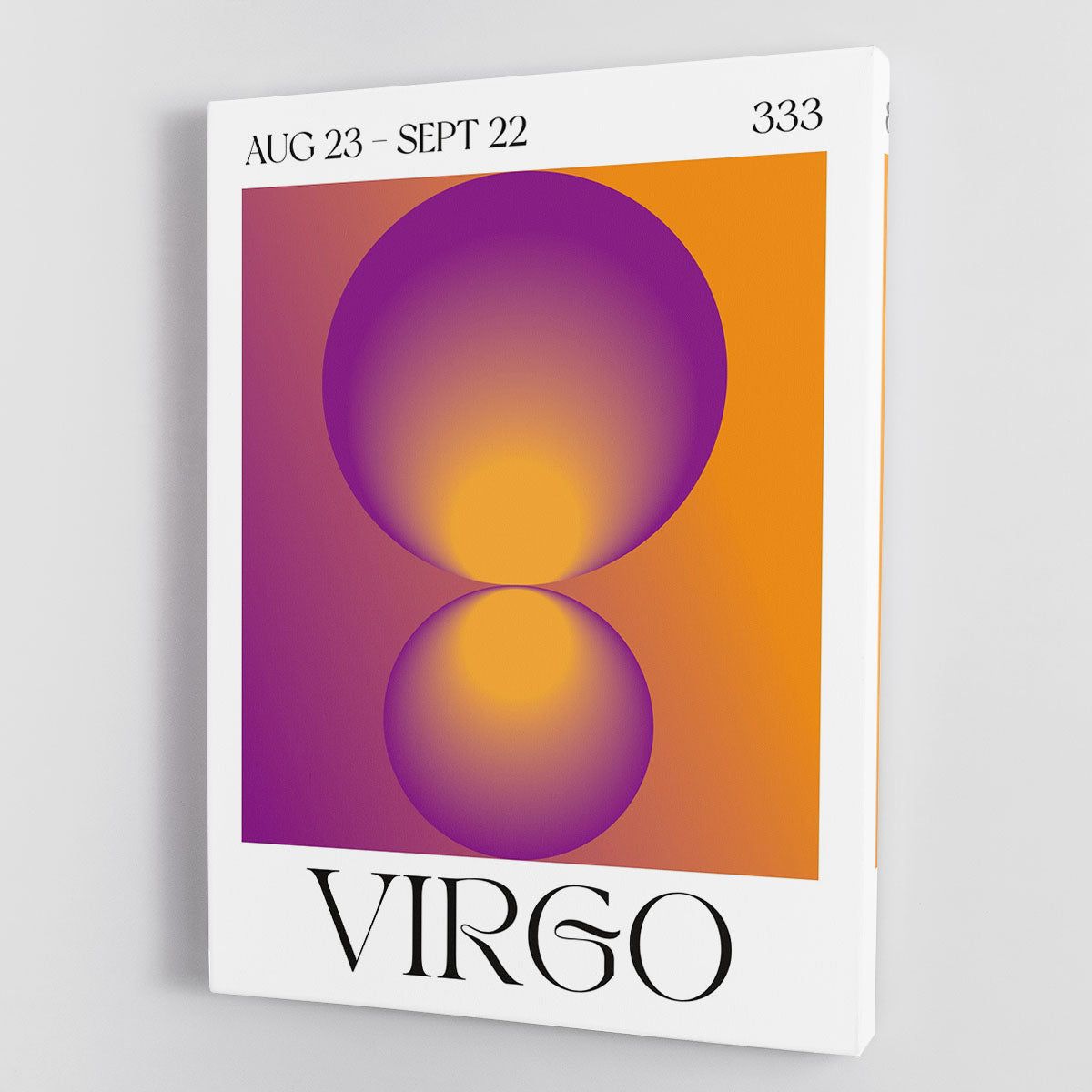 Virgo Zodiac Radiant Canvas Print or Poster