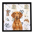 Vizsla Coffee Bar Framed Wall Art