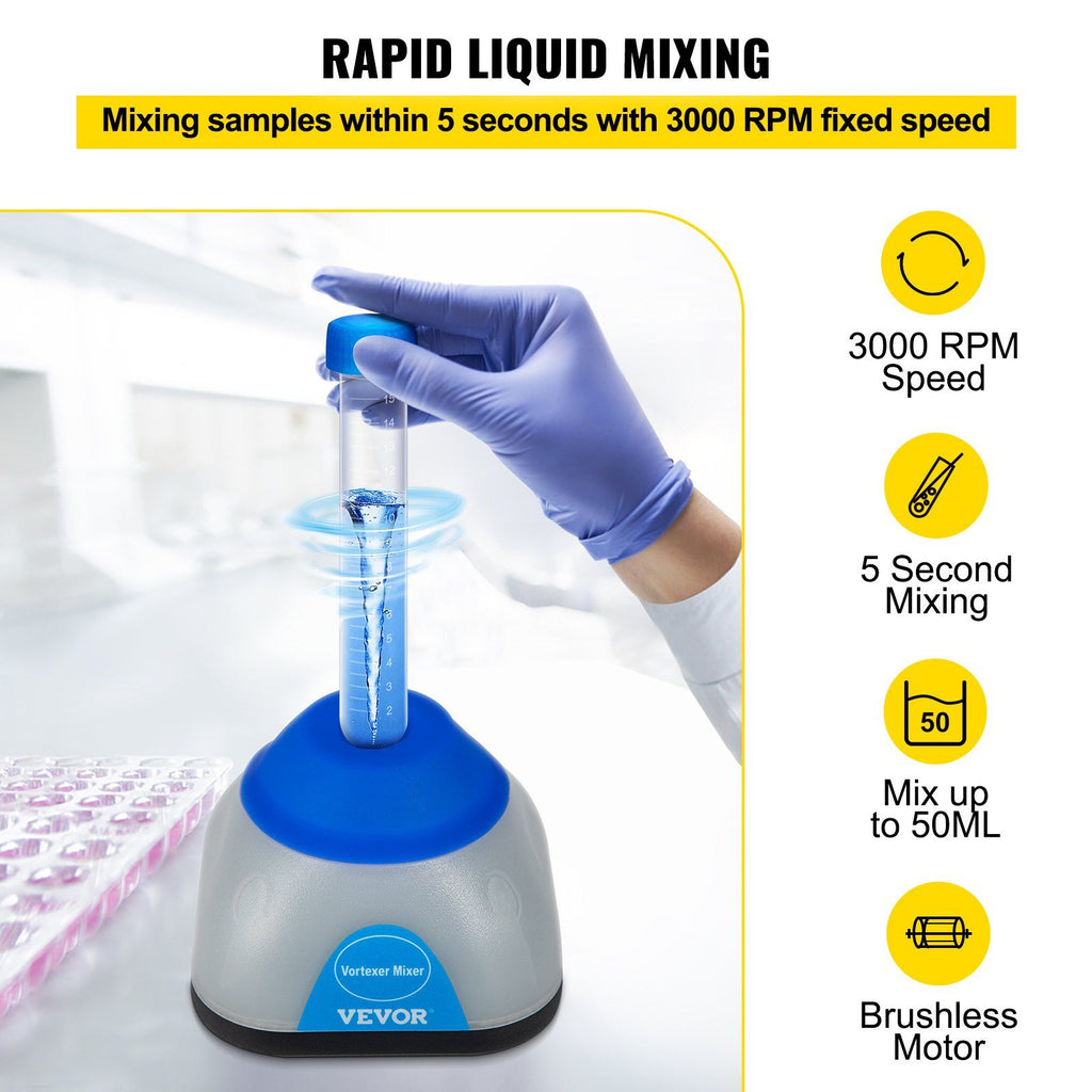 Touch-Activated Mini Vortex Mixer for Labs and Studios