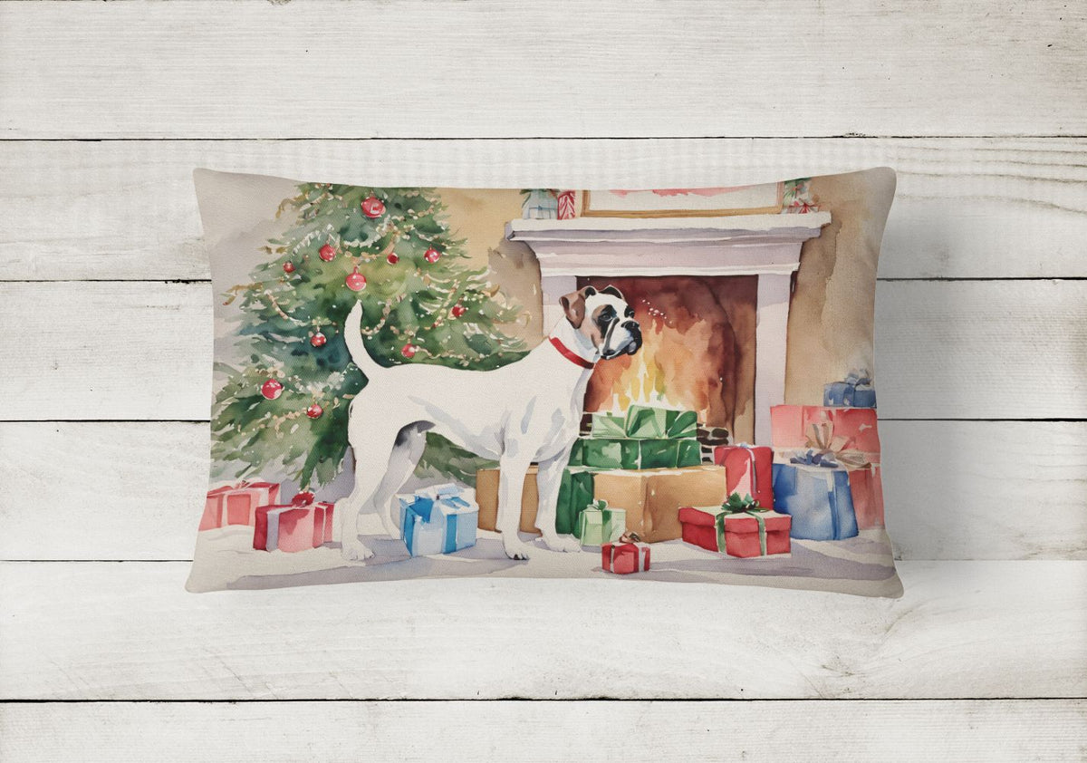 Waiting on Christmas Boxer Throw Pillow