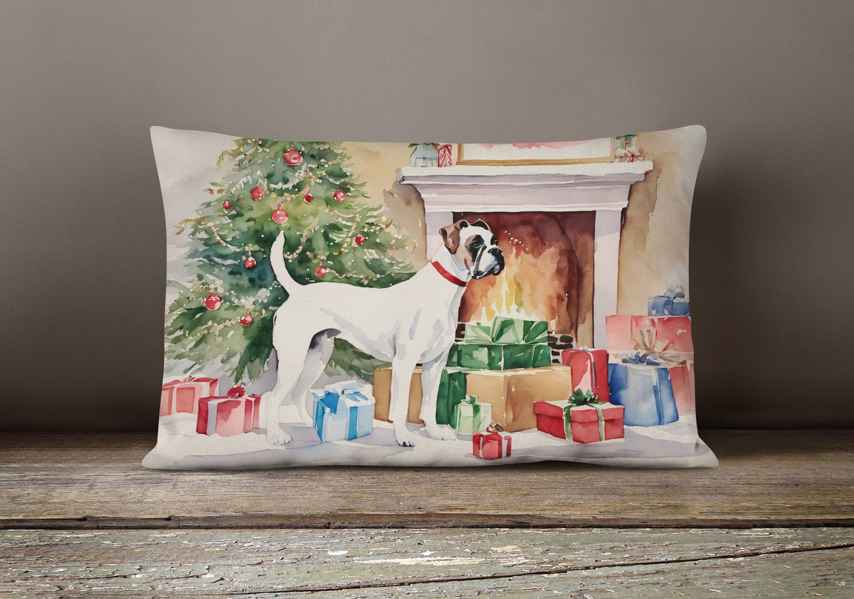 Waiting on Christmas Boxer Throw Pillow