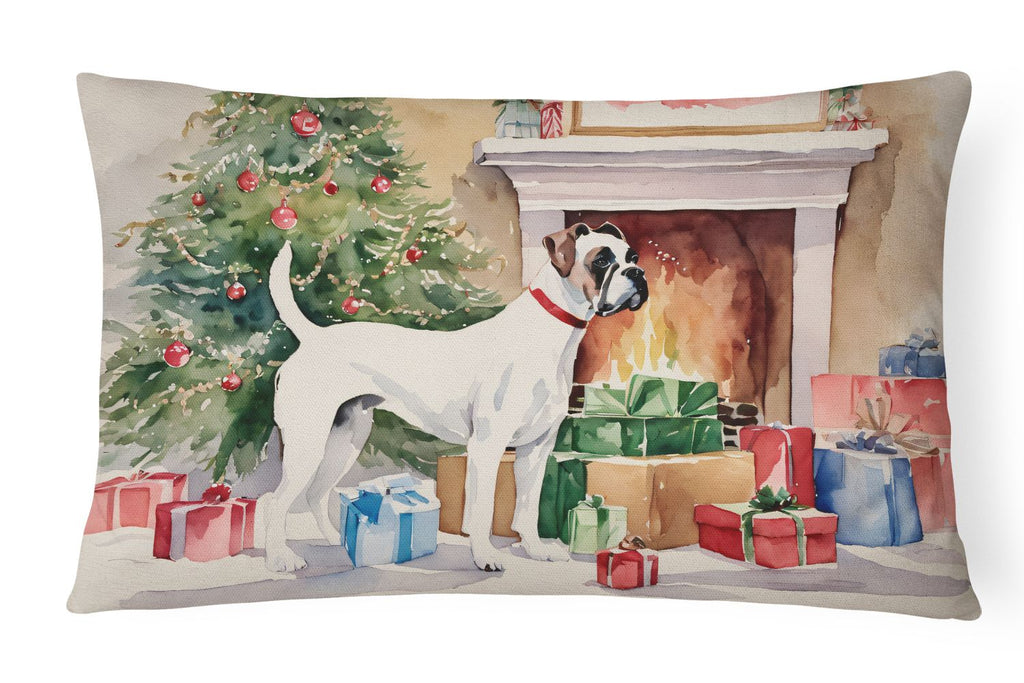 Waiting on Christmas Boxer Throw Pillow