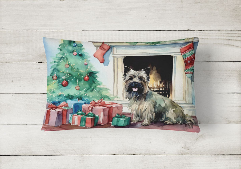 Waiting on Christmas Cairn Terrier Throw Pillow