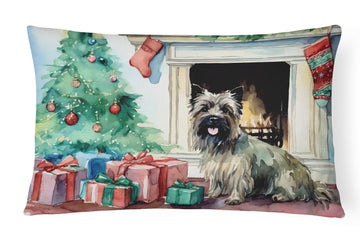 Waiting on Christmas Cairn Terrier Throw Pillow