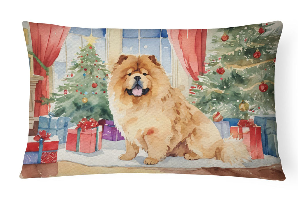 Waiting on Christmas Chow Chow Decorative Pillow