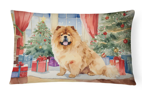 Waiting on Christmas Chow Chow Decorative Pillow