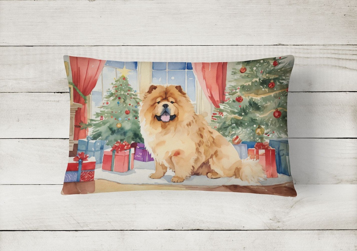 Waiting on Christmas Chow Chow Decorative Pillow