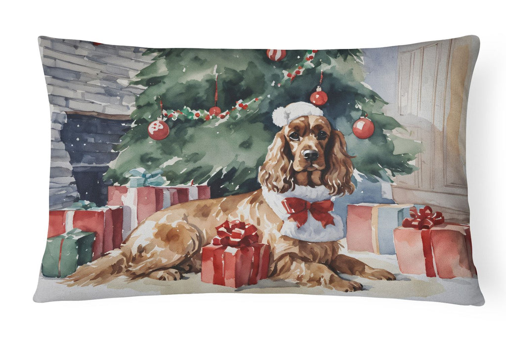 Waiting on Christmas Cocker Spaniel Throw Pillow