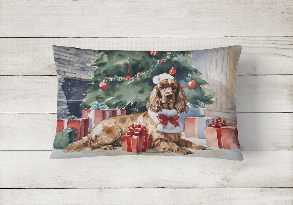 Waiting on Christmas Cocker Spaniel Throw Pillow