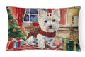 Westie Waiting on Christmas Decorative Throw Pillow